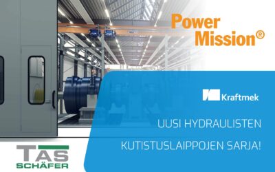 Power Mission 6/2023 – TAS SCHÄFER on julkaissut uuden SHS-PA -sarjan hydraulisia kutistuslaippoja